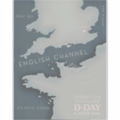 D-Day Operatie overlord Militaire poster. Sticker (Voorkant)