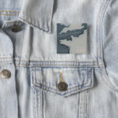 D-Day Operatie overlord Militaire poster. Vierkante Button 5,1 Cm (In situ)