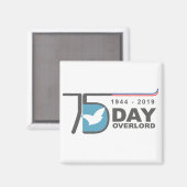 D-Day Overlord 1944 2019 Magneet (Voorkant / Achterkant)
