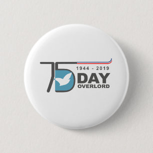 D-Day Overlord 1944 2019 Ronde Button 5,7 Cm