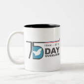 D-Day Overlord 1944 2019 Tweekleurige Koffiemok (Links)
