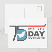 D-Day Overlord Normandie 1944-2019 Briefkaart (Voorkant / Achterkant)
