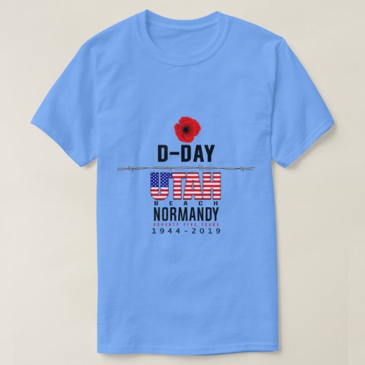 D Day Utah Beach Jubileum T-shirt (Design voorkant)
