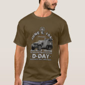 D-Day Veterans dag M16 - Half-Track T-shirt (Voorkant)