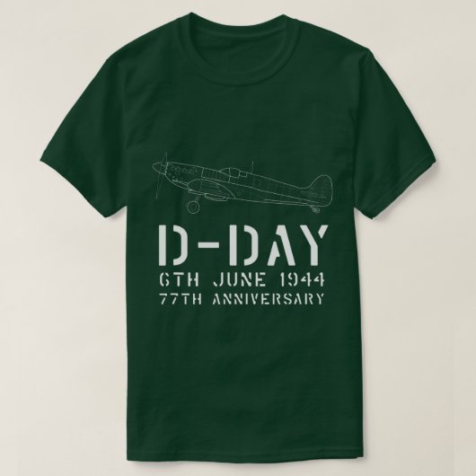 D DAY Wereldoorlog 2 Operatie Overlord 77e Anniver T-shirt (Design voorkant)