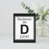 D - Deuterium Briefkaart (Staand voorkant)