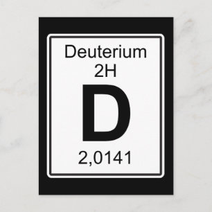 D - Deuterium Briefkaart