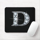 D "Diamond Bling" Print Mousepad Muismat (Met muis)