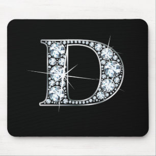 D "Diamond Bling" Print Mousepad Muismat