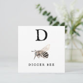 "D" Digger Bee (Staand voorkant)