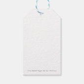 "D" Digger Bee Cadeaulabel (Achterkant)