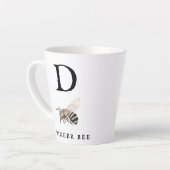 "D" Digger Bee Latte Mok (Linkerhoek)