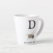 "D" Digger Bee Latte Mok (Rechterhoek)