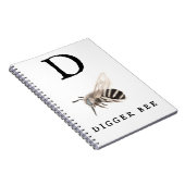 "D" Digger Bee Notitieboek (Rechterzijde)