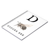 "D" Digger Bee Notitieboek (Linkerzijde)