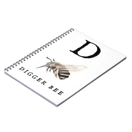 "D" Digger Bee Notitieboek (Linkerzijde)