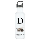"D" Digger Bee Waterfles (Voorkant)