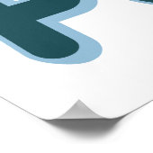 D - Dove, Olive Branch, Peace Poster (Hoek)