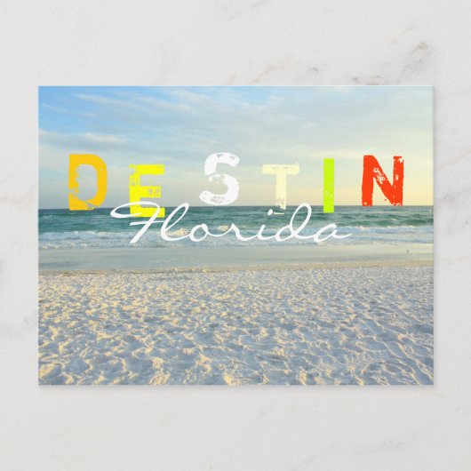 D E S T I N Florida Compleet kleuren Briefkaart (Voorkant)