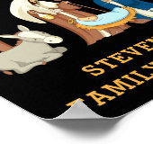 D Family Christmas Baby In A Manger  Poster (Hoek)