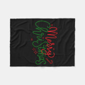 D Family Christmas Family Name  Fleece Deken (Voorkant (Horizontaal))