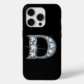 D Faux Diamond Monogram Case-Mate iPhone Case (Achterkant)