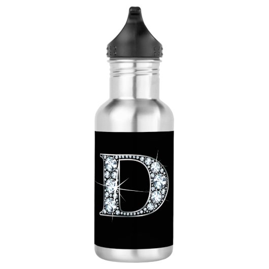 D Faux-"Diamond"-monogram Waterfles (Rechts)