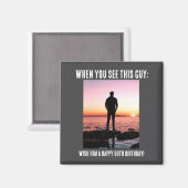 D Funny 50th Milestone Birthday  Magneet (Voorkant / Achterkant)