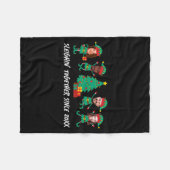 D Funny Face Photo Christmas Elf Fleece Deken (Voorkant (Horizontaal))