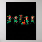 D Funny Face Photo Christmas Elf  Poster (Voorkant)