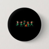D Funny Face Photo Christmas Elf  Ronde Button 5,7 Cm (Voorkant)