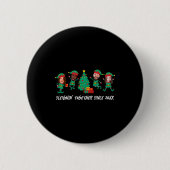 D Funny Face Photo Christmas Elf Ronde Button 5,7 Cm (Voorkant)