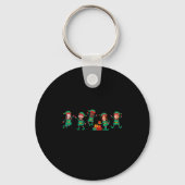 D Funny Face Photo Christmas Elf  Sleutelhanger (Voorkant)