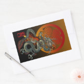D-Guitar4 Rechthoekige Sticker (Envelop)