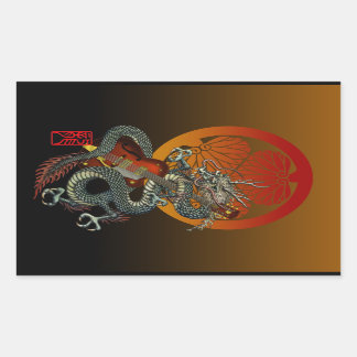 D-Guitar4 Rechthoekige Sticker