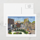 D & H Bldg Uitzicht van State Street naar Capitol Briefkaart (Voorkant / Achterkant)