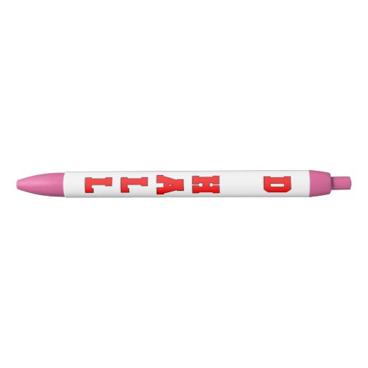 D Hall Zwarte Inkt Pen (Voorkant)