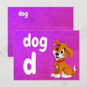 d - hondfleskaart briefkaart (Voorkant / Achterkant)