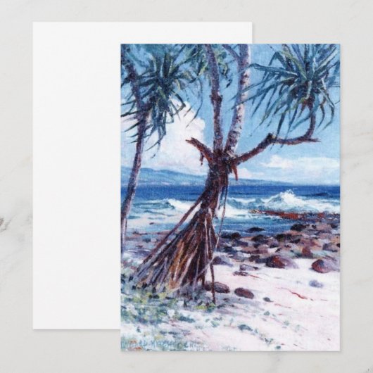 D. Howard Hitchcock - Lauhala Kaart (Voorkant / Achterkant)