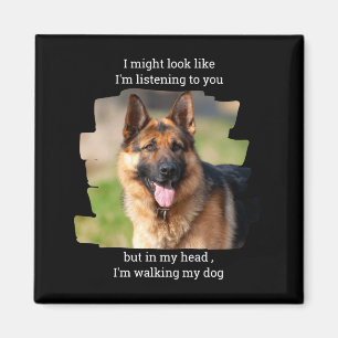 D huisdier foto grappige hond vader  magneet