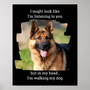 D huisdier foto grappige hond vader poster