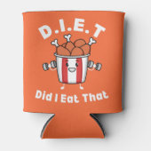 D.I.E.T. - Eet ik die grappige Foodie Blikjeskoeler (Voorkant)