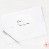 D.I.L.F. RONDE STICKER (Envelop)