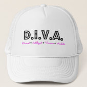 D.I.V.A. Gescheiden vrouw Trucker Pet (Voorkant)