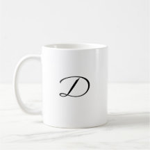 D initiaal Accent Coffee Mok-Moederdag Gift-Gift