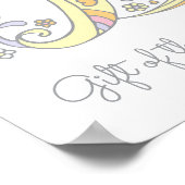 D initiaal Doris meisjes naam poster (Hoek)