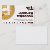 D - Initiaal Letter Foamy Coffee Cup Loyalty Punch (Voorkant / Achterkant)