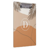 D - Initiaal Monogram Letter D Abstract Design Klembord (Rechts)