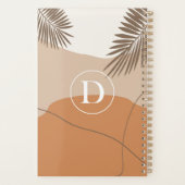 D - Initiaal Monogram Letter D Abstract Design Planner (Achterkant)