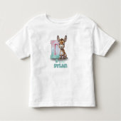 D is for Dylan – Personalized Toddler T-Shirt (Voorkant)